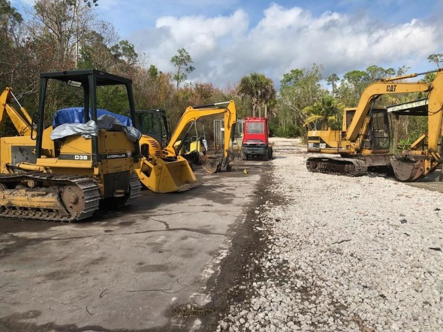 Heavy equipment clearing the former zoo grounds